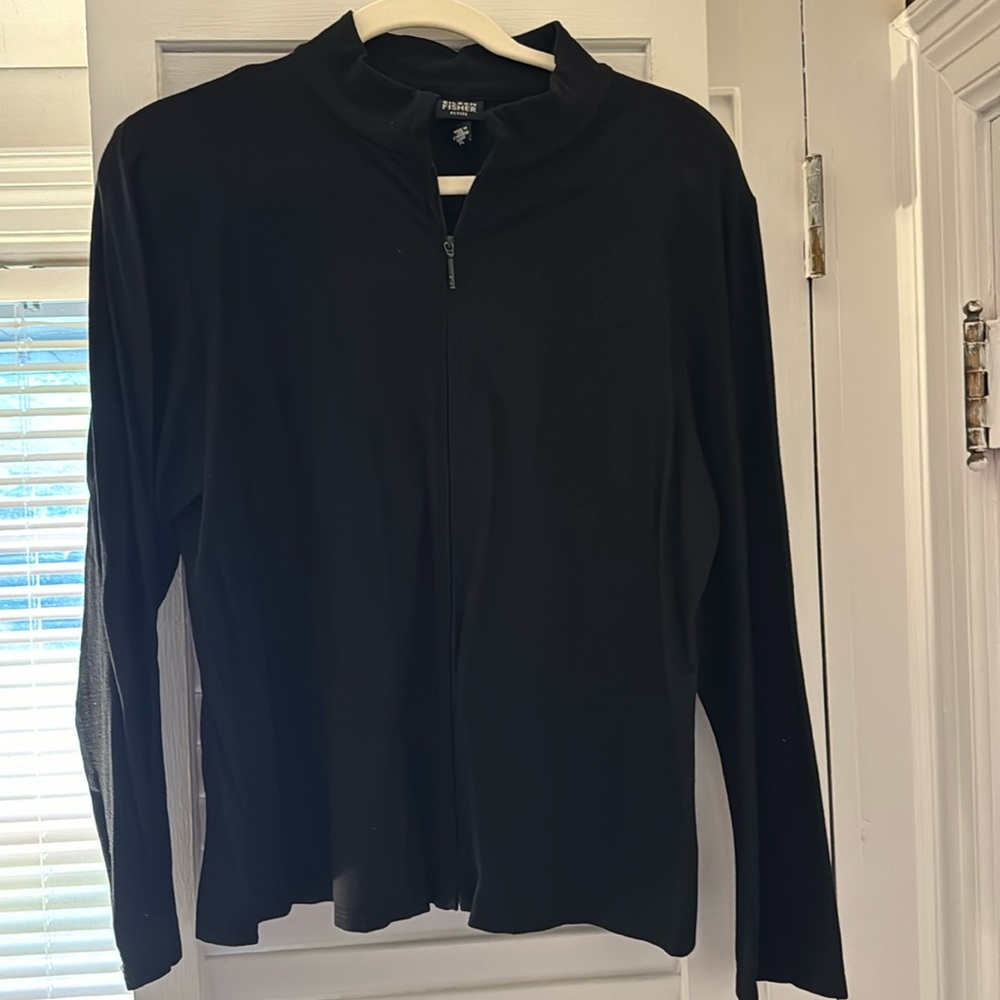 Eileen Fisher Zip Up Jacket/Top